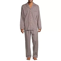Stafford Modal Mens Long Sleeve 2-pc. Pajama Sets