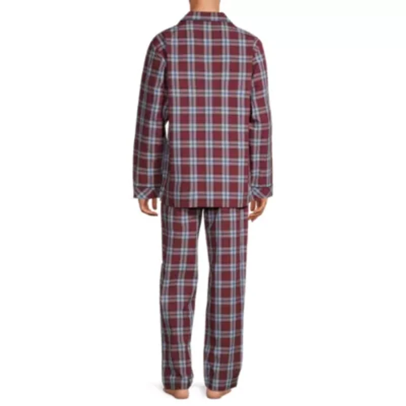 Stafford Modal Mens Long Sleeve 2-pc. Pajama Sets