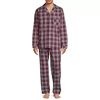 Stafford Modal Mens Long Sleeve 2-pc. Pajama Sets