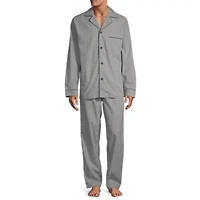 Stafford Modal Mens Long Sleeve 2-pc. Pajama Sets