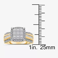 Womens 1 CT. T.W. Natural White Diamond 14K Gold Engagement Ring
