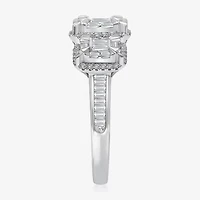 (I / I1) Womens 1 CT. T.W. Lab Grown White Diamond 10K Gold 3-Stone Engagement Ring