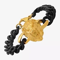 Steeltime Mens Stainless Steel 8 1/2 Inch Solid Cuban Hypoallergenic Chain Bracelet