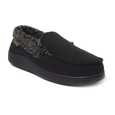 Dearfoams Mens Moccasin Slippers