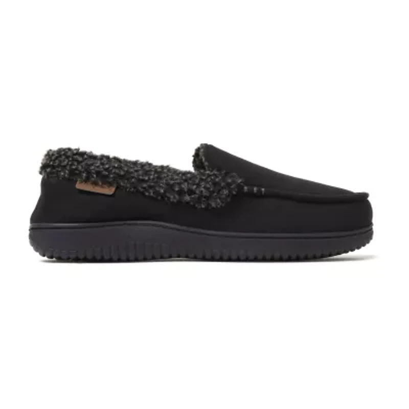 Dearfoams Mens Moccasin Slippers