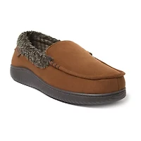 Dearfoams Mens Moccasin Slippers