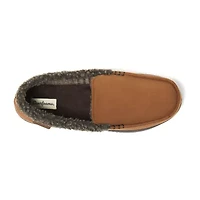 Dearfoams Mens Moccasin Slippers