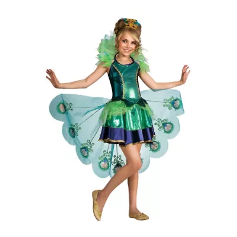 Little & Big Kid Girls Peacock 2-pc. Costume