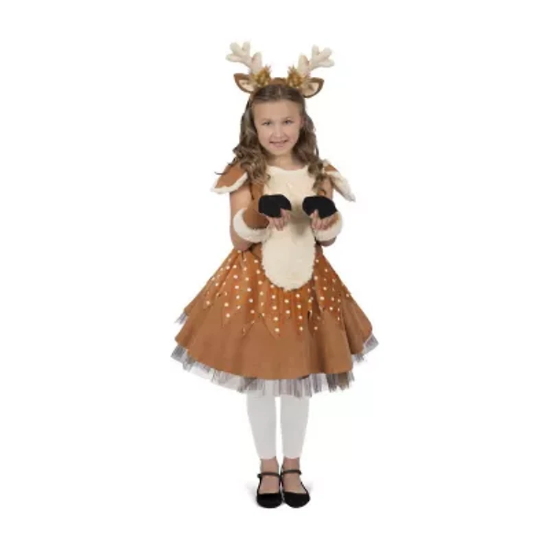 Little & Big Kid Girls Doe The Deer 4-pc. Costume