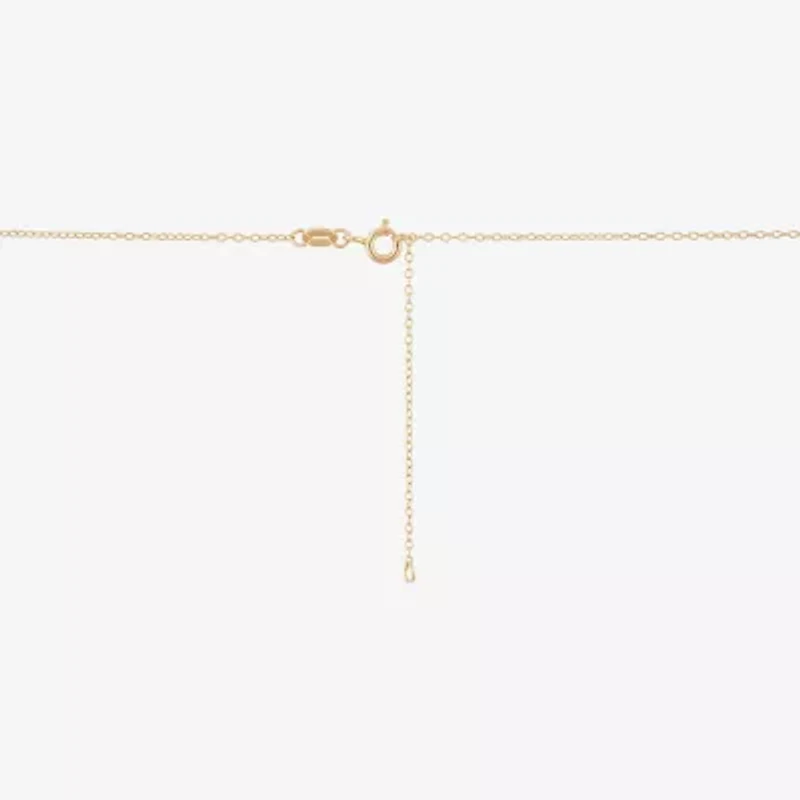 Womens White Cultured Freshwater Pearl 14K Gold Over Silver Sterling Silver 18 Inch Pendant Necklace