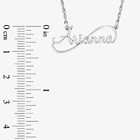 Womens Gold or Sterling Silver 18 Inch Name Necklace