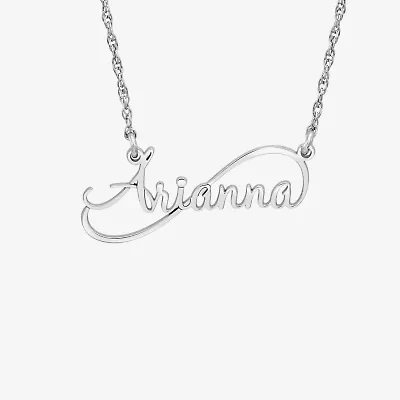 Womens Gold or Sterling Silver 18 Inch Name Necklace