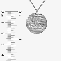 Womens 24K Gold Over Silver 18 Inch Pendant Necklace