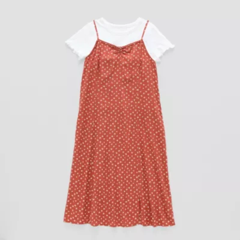 Thereabouts Little & Big Kid Girls Midi Dots 2-pc. Dress Set