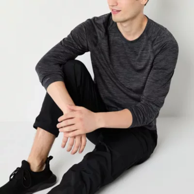 Xersion EverAir Mens Crew Neck Long Sleeve Quick Dry Active T-Shirt