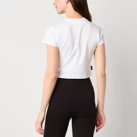 PUMA Play.Loud Womens Crew Neck Short Sleeve Active Crop Top