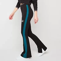 PUMA Play.Loud Womens Mid Rise Knit 30" Active Flare Full Length Leggings
