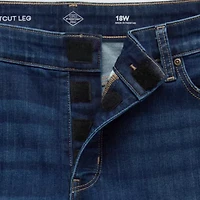 St. John's Bay Womens Plus Mid Rise Adaptive Bootcut Easy-on + Easy-off Jean