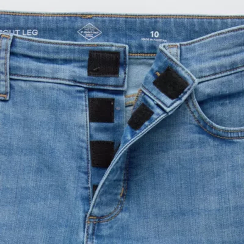 St. John's Bay Womens Mid Rise Adaptive Bootcut Easy-on + Easy-off Jean