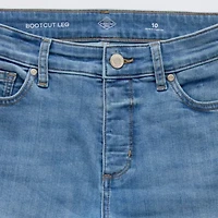 St. John's Bay Womens Mid Rise Adaptive Bootcut Easy-on + Easy-off Jean
