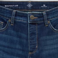 St. John's Bay Womens Mid Rise Adaptive Bootcut Easy-on + Easy-off Jean