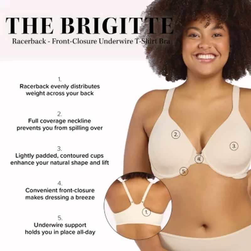 Leading Lady® Racerback – Seamless Front-Closure Underwire Bra- 5415