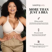 Leading Lady® Racerback – Seamless Front-Closure Underwire Bra- 5415