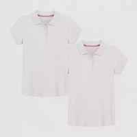 IZOD Little & Big Kid Girls Short Sleeve Regular Fit 2-pc. Polo Shirt