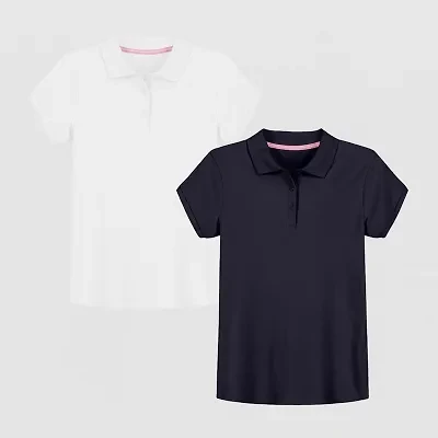 IZOD Little & Big Kid Girls Short Sleeve Regular Fit 2-pc. Polo Shirt