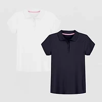 IZOD Little & Big Kid Girls Short Sleeve Regular Fit 2-pc. Polo Shirt