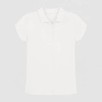 IZOD Performance Mesh Little & Big Kid Girls Short Sleeve Regular Fit Wrinkle Resistant Moisture Wicking Polo Shirt