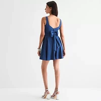 Emerald Sundae Womens Sleeveless Juniors Fit + Flare Dress