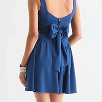 Emerald Sundae Womens Sleeveless Juniors Fit + Flare Dress