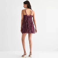 Radiante Couture Star Womens Sleeveless Babydoll Dress Juniors
