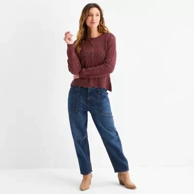 Frye and Co. Womens Long Sleeve Pullover Sweater