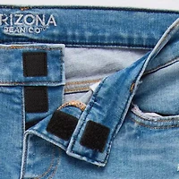 Arizona - Juniors Extreme Low Rise Clean Adaptive Womens Flare Leg Easy-on + Easy-off Jean