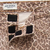Arizona Juniors Womens Low Rise Baggy Fit Straight Leg Easy-on + Easy-off Jean
