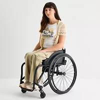 Arizona Adaptive Womens Seated Wear Wide Leg Low Rise Baggy Fit Juniors Cargo Pant