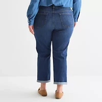 St. John's Bay - Plus Womens Mid Rise Regular Fit Jean