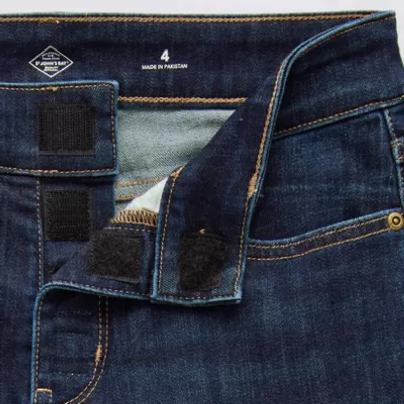 St. John's Bay Adaptive Womens Mid Rise Bootcut Seated Wear Jean
