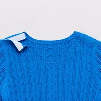 St. John's Bay Plus Womens Crew Neck Adaptive Long Sleeve Easy-on + Easy-off Pullover Sweater