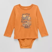 Okie Dokie Toddler & Little Boys Adjustable Features Bodysuit Closure Adaptive Crew Neck Long Sleeve