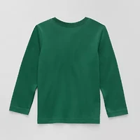 Okie Dokie Toddler & Little Boys Crew Neck Long Sleeve T-Shirt