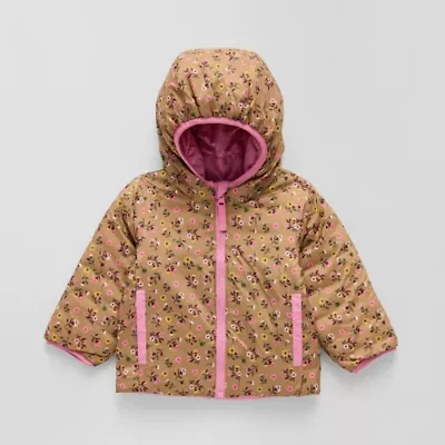 Okie Dokie Baby Girls Water Resistant Midweight Puffer Jacket