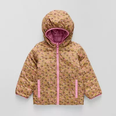Okie Dokie Toddler Girls Water Resistant Midweight Puffer Jacket