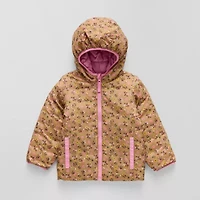 Okie Dokie Toddler Girls Water Resistant Midweight Reversible Puffer Jacket