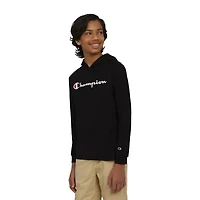 Champion Big Kid Boys Hooded Long Sleeve Regular Fit Graphic T-Shirt