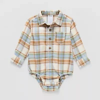 Okie Dokie Baby Boys Long Sleeve Bodysuit