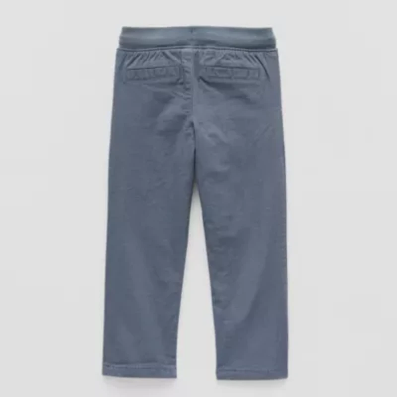 Okie Dokie Knit Lined Toddler & Little Boys Straight Regular Fit Pull-On Pant