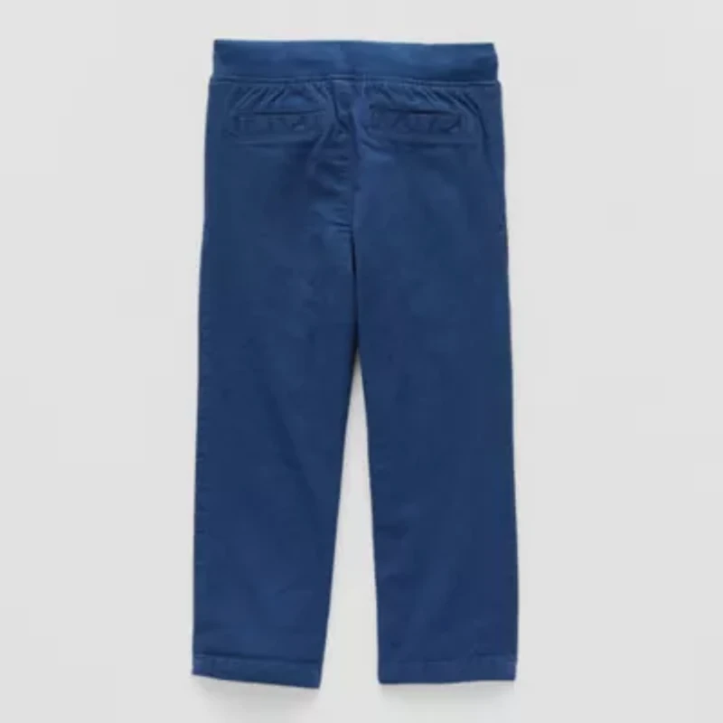 Okie Dokie Knit Lined Toddler & Little Boys Straight Regular Fit Pull-On Pant